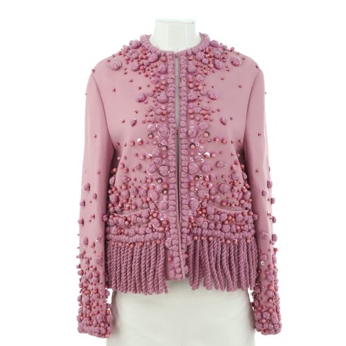 Women's Giacca Fringed Jacket Embellished Polyester