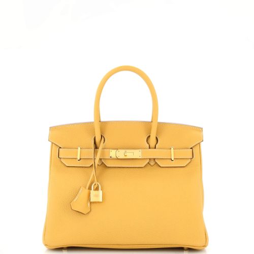 Birkin Handbag Curry Togo with Gold Hardware 30