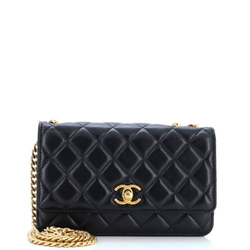 Adjustable Wallet on Chain Quilted Lambskin