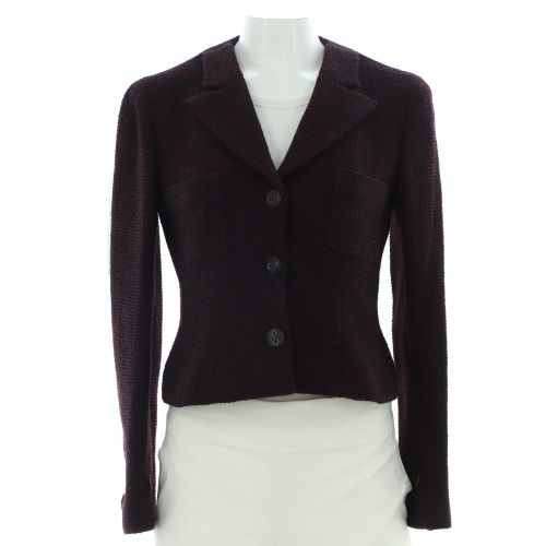 Women's Button Up Blazer Tweed