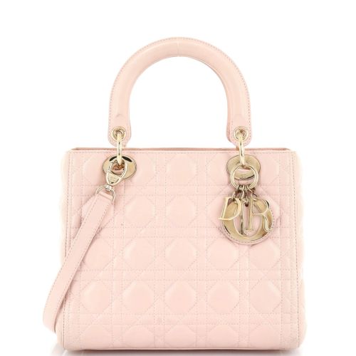 Lady Dior Bag Cannage Quilt Lambskin Medium