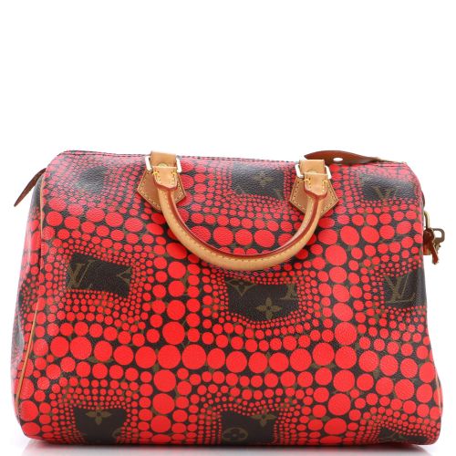 Speedy Handbag Limited Edition Kusama Town Monogram Canvas 30