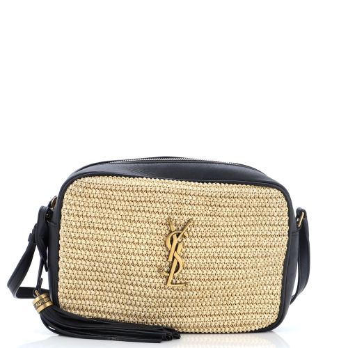 Lou Camera Bag Woven Raffia Small