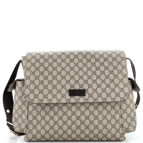 Diaper Bag GG Coated Canvas