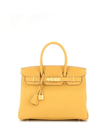 Birkin Handbag Curry Togo with Gold Hardware 30