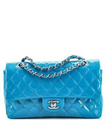 Classic Double Flap Bag Quilted Patent Medium