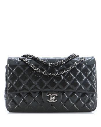 Classic Double Flap Bag Quilted Patent Medium