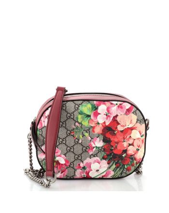 Chain Crossbody Bag Blooms Print GG Coated Canvas Mini