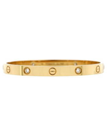 Love 4 Diamond Bracelet 18K Yellow Gold with Diamonds