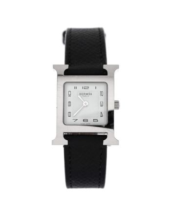 Heure H Quartz Watch Stainless Steel and Leather 21