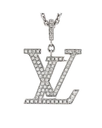 LV Idylle Blossom Pendant Necklace 18K White Gold and Diamonds