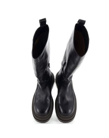 Women's Tire Knee High Boots Leather