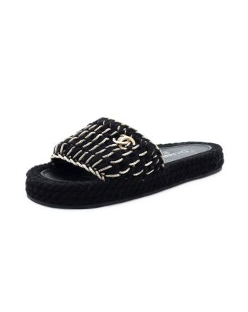 Women's CC Slide Sandals Braided Knit