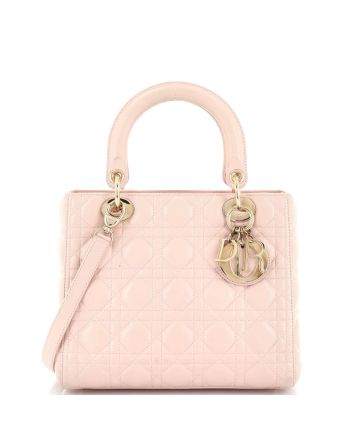 Lady Dior Bag Cannage Quilt Lambskin Medium