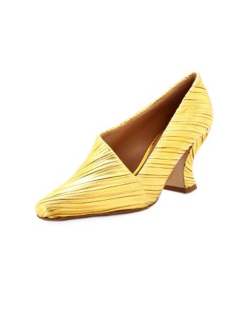 Women's Folded Almond Pumps Lame