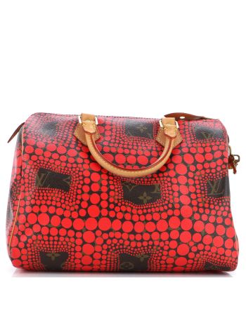 Speedy Handbag Limited Edition Kusama Town Monogram Canvas 30