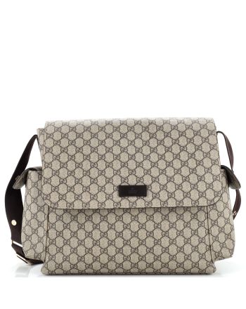 Diaper Bag GG Coated Canvas